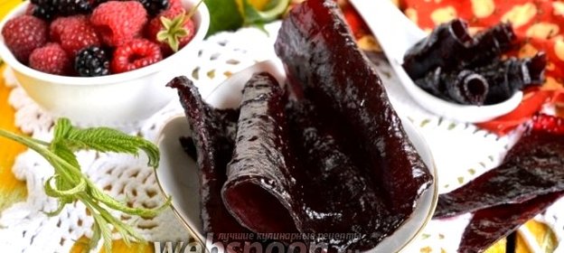 Пастила из малины и ежевики