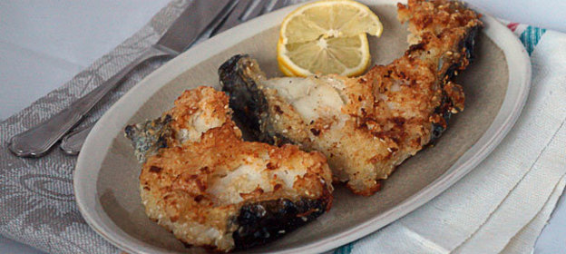 Зубатка пятнистая жареная