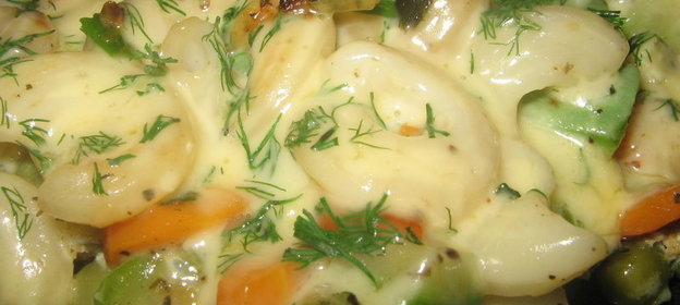 Запеканка из овощей с рожками