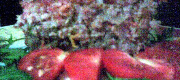 Рисово-мясная запеканка на ржаных сухариках