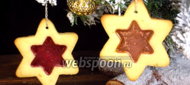 Новогоднее печенье «Стёклышки»
