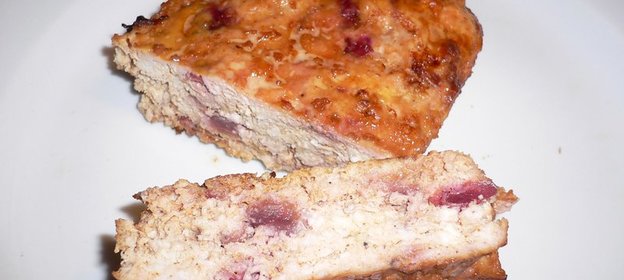 Курино-вишневая запеканка