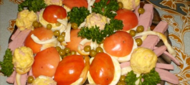 Закуска яично-сырная фантазия