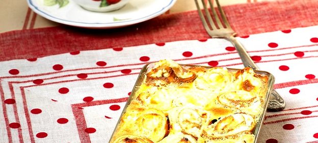 Творожная запеканка с блинчиками