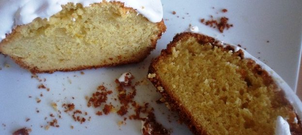 Лимонный кекс в лимонной глазури