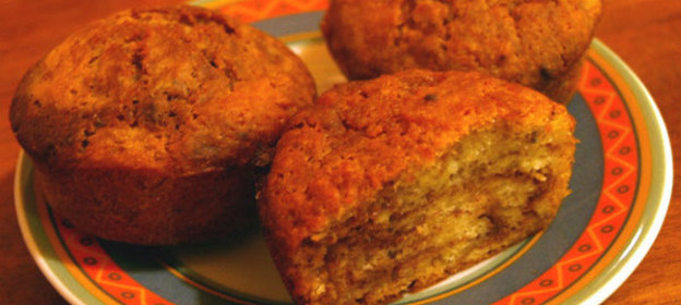 Мраморные банановые кексы