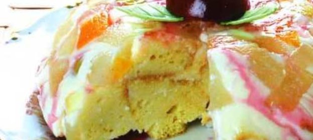 Яичный омлет с филе морского окуня