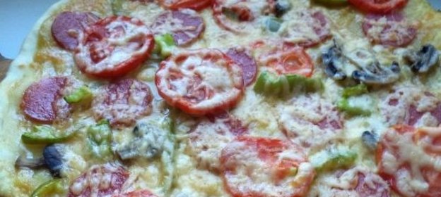 Пицца на дрожжевом тесте