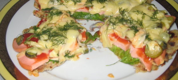 ПИЦЦА-основа(белый хлеб,молоко,яйцо)