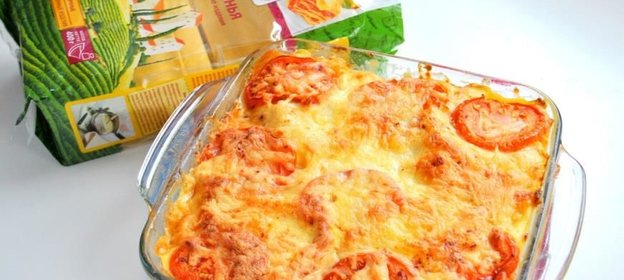 Лазанья с форелью