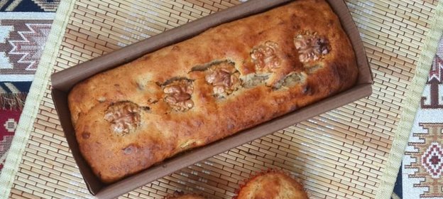 Банановый кекс, без яиц и без лактозы