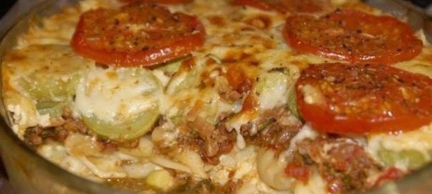 Ленивая лазанья-запеканка с кабачками