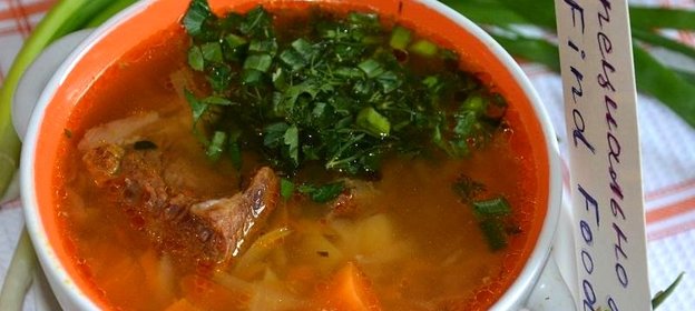 Щи из свежей капусты с репой