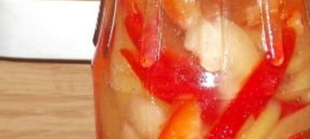 Салат из разноцветного перца «Закусочный»