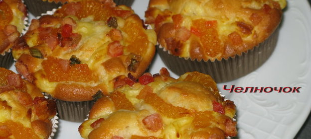 Нежнейшие кексы с мандаринами и цукатным салатом