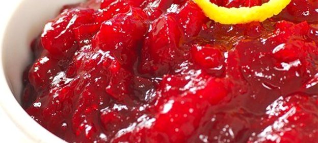 Клюквенный соус с грейпфрутом и мятой