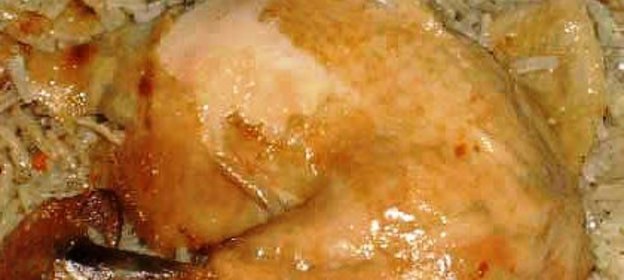 курица фаршированная рисом