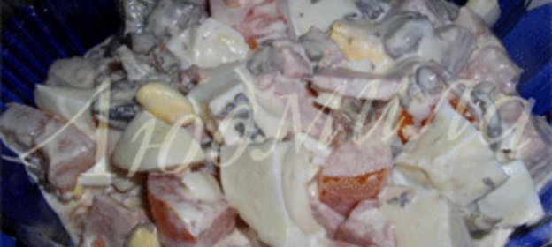 САЛАТ ИЗ КРЕВЕТОК С РИСОМ