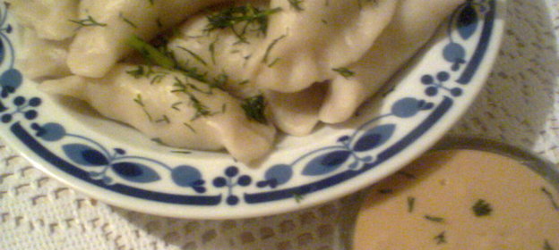 Постные вареники на заварном тесте