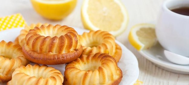 Нежные творожные кексики с лимоном
