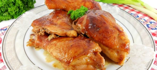 Куриные окорочка, запеченные в соевом соусе