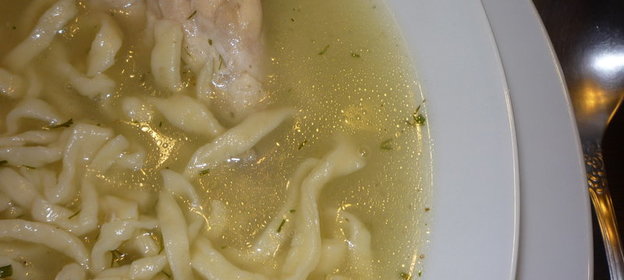 Домашняя лапша с курицей