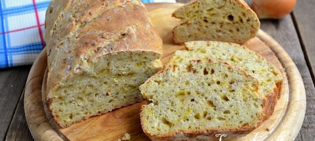 Бездрожжевой итальянский хлеб с сыром