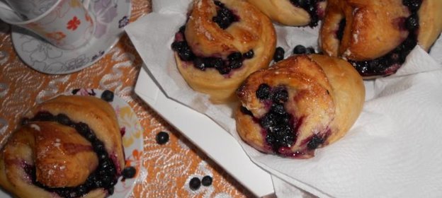 Вкуснейшие черничные булочки