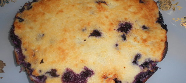 Запеканка с черникой