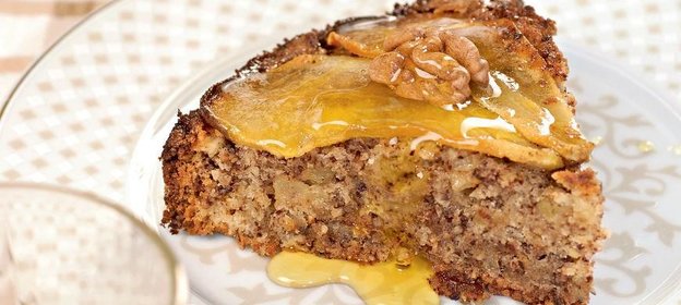 Грушевый пирог с шоколадом