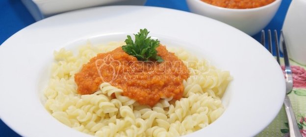 Овощной соус с томатами к пасте