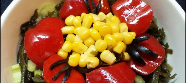Салат из морской капусты КРАСНЫЙ ЦВЕТОК!
