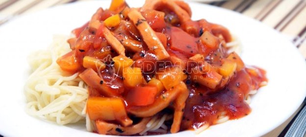 Спагетти с соусом карбонара