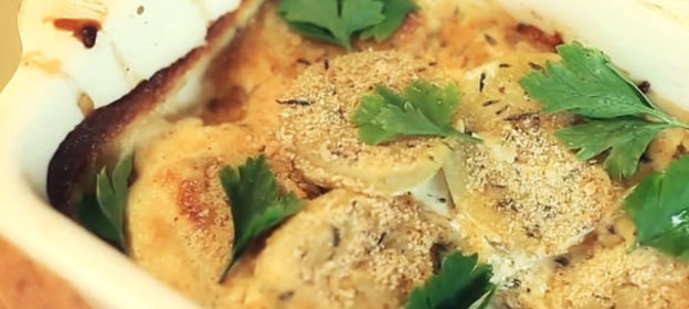 Макароны с яблоками