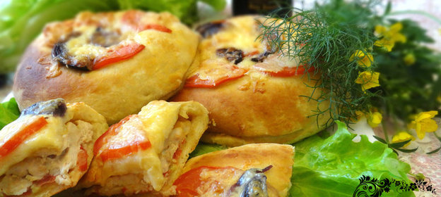 Двойная мини-пицца (идеи для пикника)