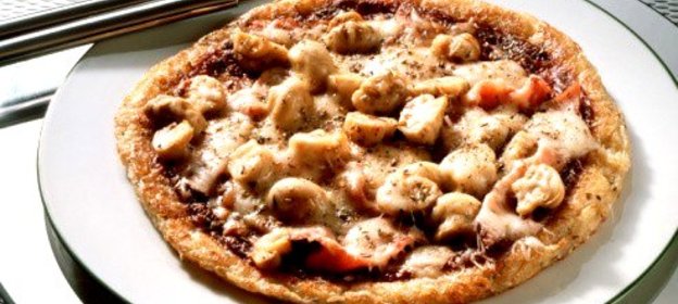 Грибная пицца с чоризо