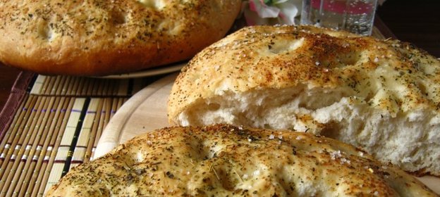 Фокачча на минеральной воде