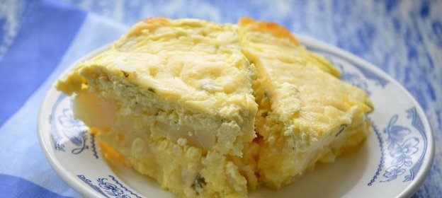 Картофельная запеканка с творогом
