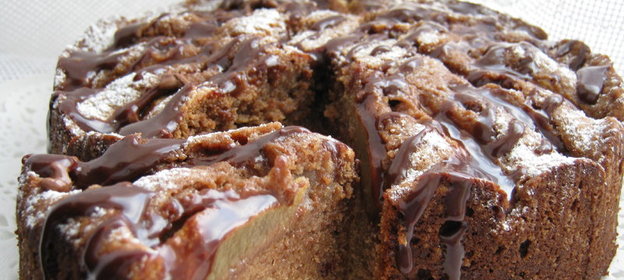 Шоколадно-грушевый бисквит