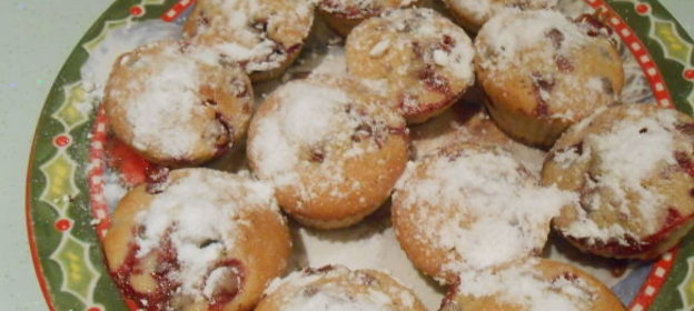 Кексы с клюквой