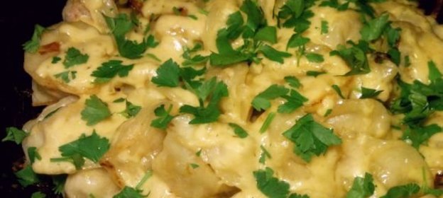 Запеканка из пельменей