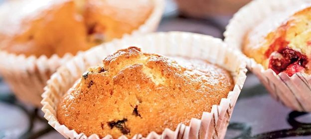 Клюквенные кексы