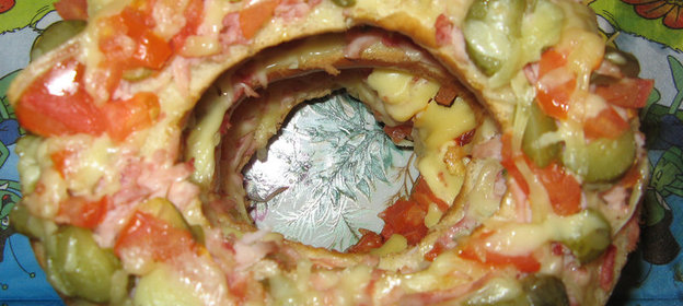 Пицца на бубликах