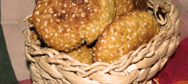 Кукурузное печенье со смородиной