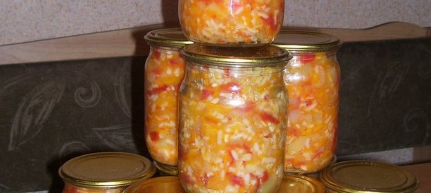 Кабачки с рисом