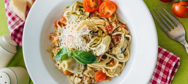 Паста с артишоками