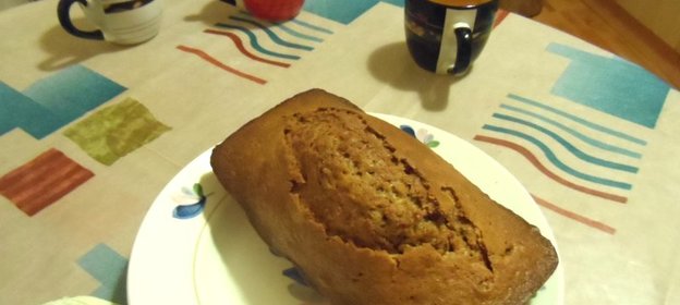 Кекс с яблоками и грушами