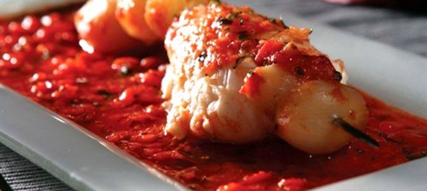 Стифадо с морским окунем