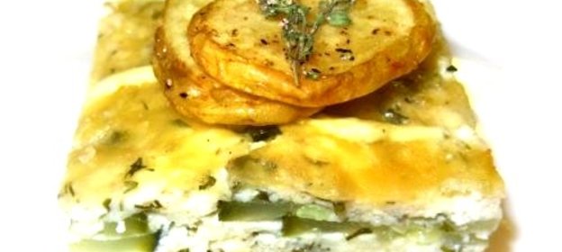 Запеканка из кабачков с творогом