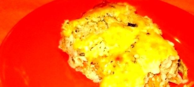 Рисовая запеканка с курицей